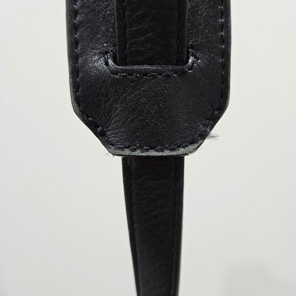 BURBERRY Abbey Quilted Black Nylon Diaper Tote Bag Leather Trim Crossbody Luxury - Picture 6 of 16